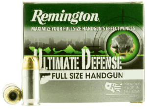 Remington Ammunition HD45APA Ultimate Defense 45 ACP 185 gr Brass Jacket Hollow Point (BJHP) 20rd Box