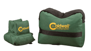 Caldwell 248885 DeadShot Shooter’s Bag Empty Dark Green 600D Polyester Front and Rear Bag 8 lbs