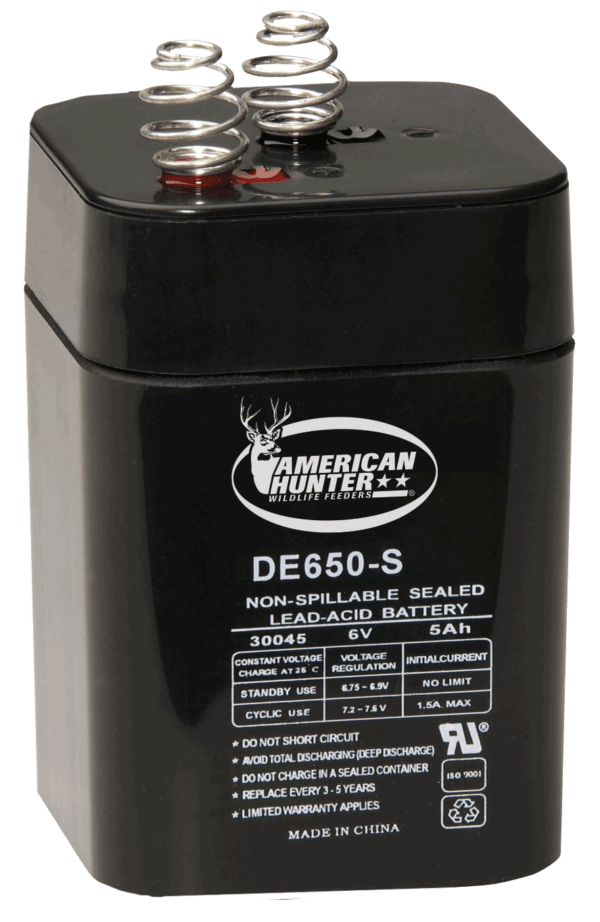 American Hunter DE30053 HR Rechargeable Battery 6VOLT REC BAT SPRG TOP