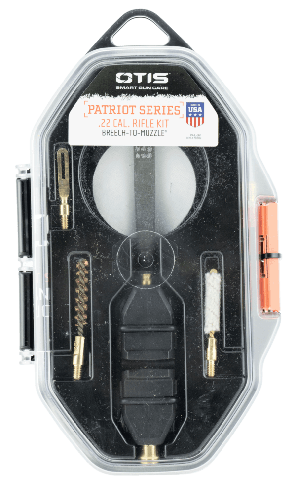 Otis FG70112 Patriot Cleaning Kit 12 Gauge & 10 Gauge Shotgun/15 Pieces Yellow Plastic Box Case
