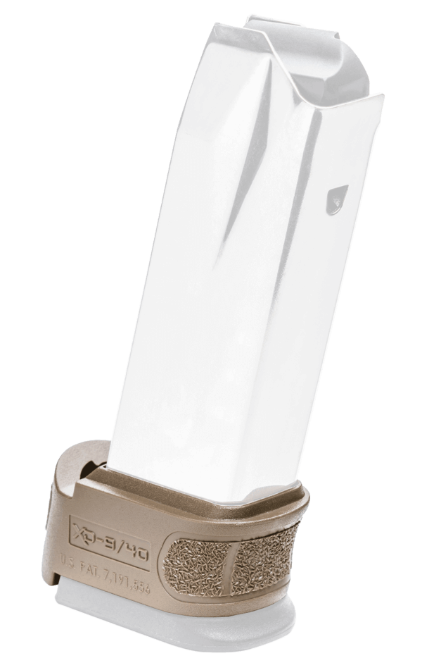 Springfield Armory XDG5003FDE Mag Sleeve made of Polymer with Flat Dark Earth Finish & 1 Piece Design for 9mm Luger 40 S&W Springfield XD Mod.2 Magazines