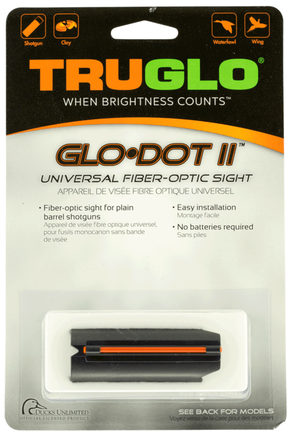 Truglo TG92A Glo-Dot II 12-20 Gauge Red Fiber Optic Black