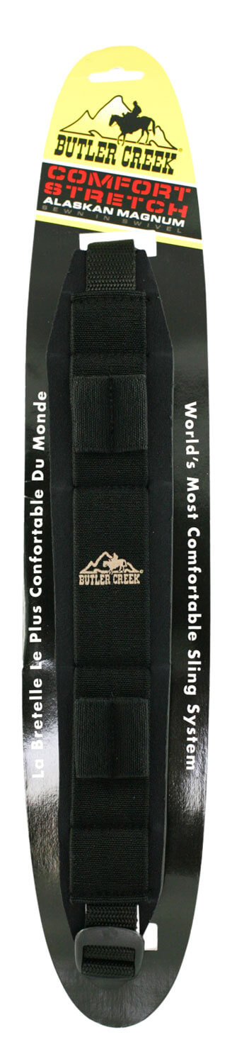 Butler Creek 81033 Comfort Stretch Alaskan Magnum Sling 44″ x 2.5″ 1″ Swivel Neoprene Black