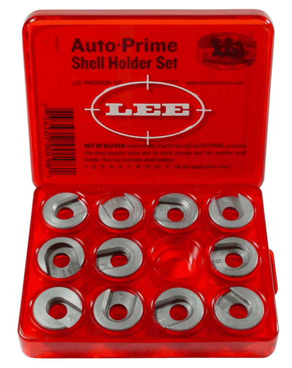 Lee Hand Priming Tool Set of 11 Shellholders/ Red Storage Box