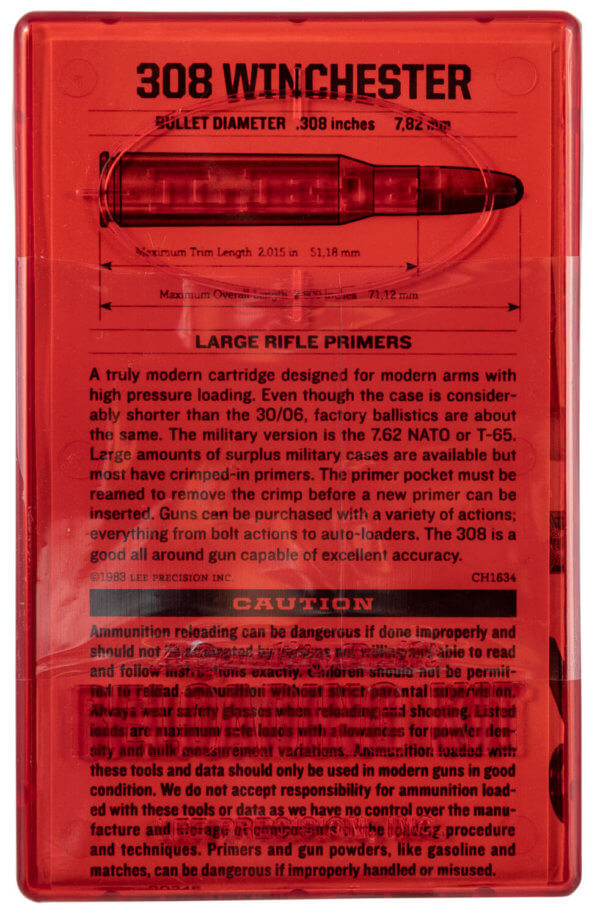 Lee 90245 Lee Loader Rifle Kit 308 Winchester