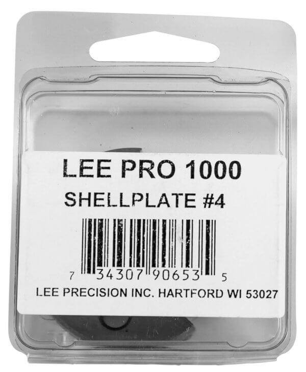 Lee 90653 Pro 1000 Pro Shell Plate 1 222/223/380/32 S&W Long/32 H&R Mag #4