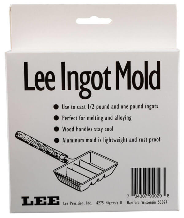Lee 90029 Ingot Mold 1 All 1/2 & 1 lb Ingots