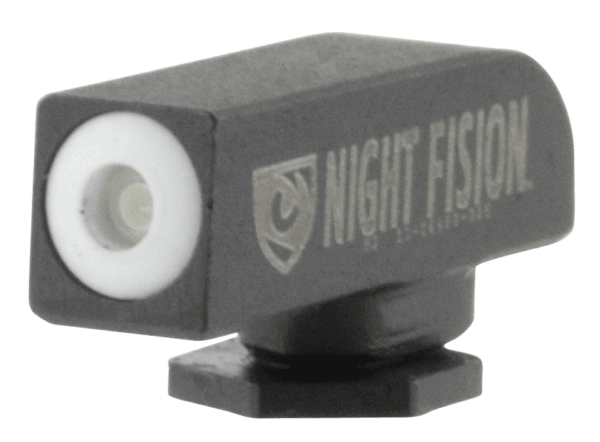 Night Fision GLK000001WGX Tritium Night Sights For Glock Black | Green Tritium White Ring Front Sight