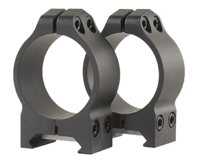 Warne 213M Maxima Vertical Ring Set Fixed For Rifle Maxima/Weaver/Picatinny Low 30mm Tube Matte Black Steel