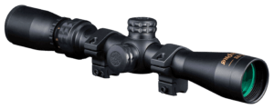 Konus 7260 KonusPro Matte Black 2-7x32mm 1″ Tube Engraved 30/30 Duplex Reticle Includes Mounting Rings