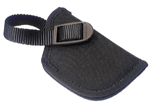 Uncle Mike’s 81121 Sidekick Hip Holster OWB Size 12 Black Nylon Belt Clip Fits Glock 26 Fits Glock 27 Right Hand