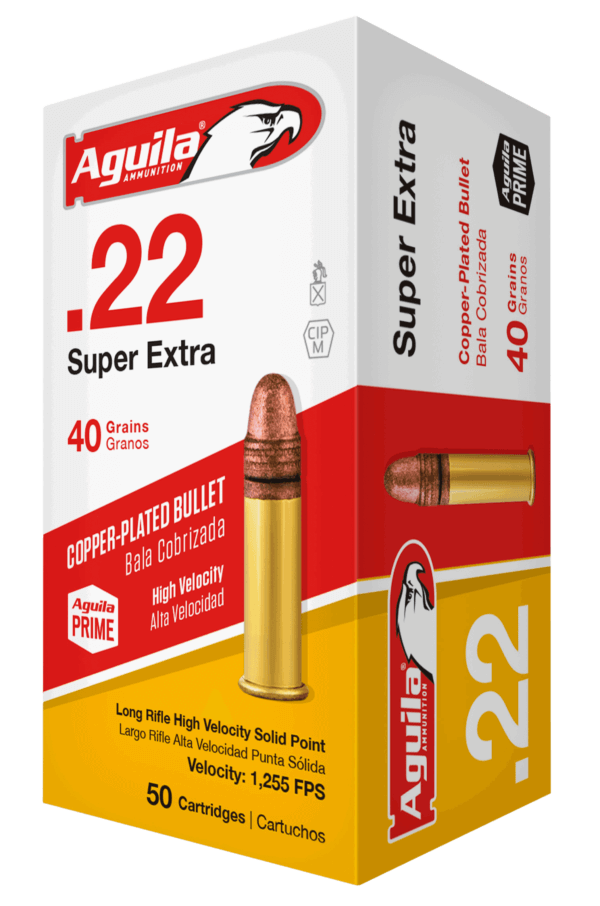 Aguila 1B222320 Special Interceptor 22 LR 40 gr Copper-Plated Solid Point 50rd Box