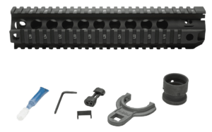 BCM QRF10556BLK QRF Handguard 10″ Free-Floating Style Made of Aluminum with Black Anodized Finish & Picatinny Rial for AR-Platform