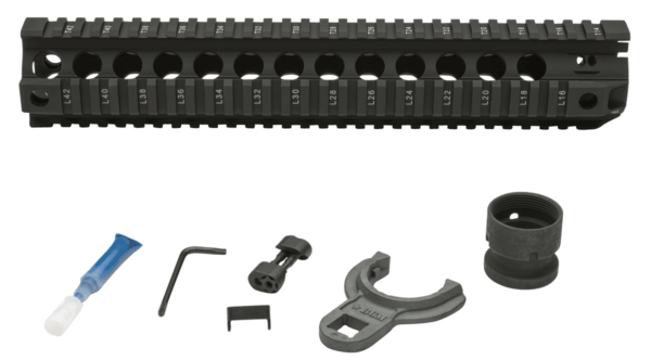 BCM QRF12556BLK QRF 12″ Free-Floating Style Made of Aluminum with Black Anodized Finish & Picatinny Rail for AR-Platform
