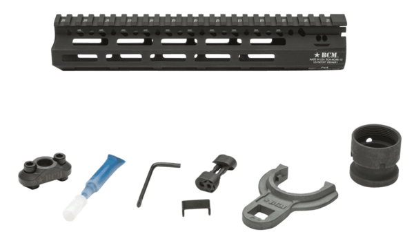 BCM MCMR10556BLK BCMGunfighter MCMR 10″ M-LOK Free-Floating Style Made of Aluminum with Black Anodized Finish for AR-Platform