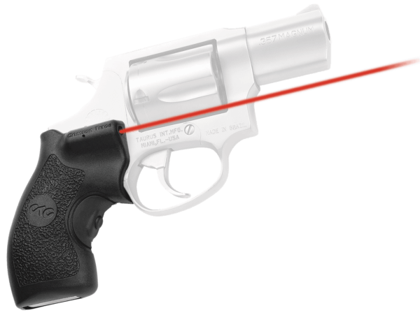 Crimson Trace LG185 Lasergrips 5mW Red Laser with 633nM Wavelength & Black Finish for Taurus Small Frame Revolver