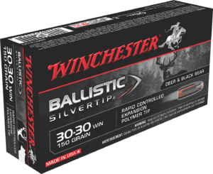 Winchester Ammo SBST3030 Ballistic Silvertip Hunting 30-30 Win 150 gr Rapid Controlled Expansion Polymer Tip 20rd Box