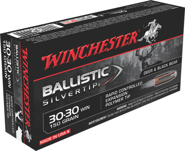 Winchester Ammo SBST3030 Ballistic Silvertip Hunting 30-30 Win 150 gr Rapid Controlled Expansion Polymer Tip 20rd Box