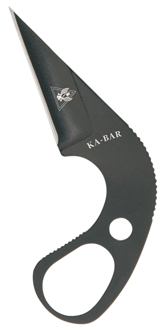 Ka-Bar 1118BP Skeleton 2.50″ Fixed Clip Point Plain Black 5Cr15MoV SS Blade/Black Skeletonized 5Cr15MoV SS Handle Includes Sheath