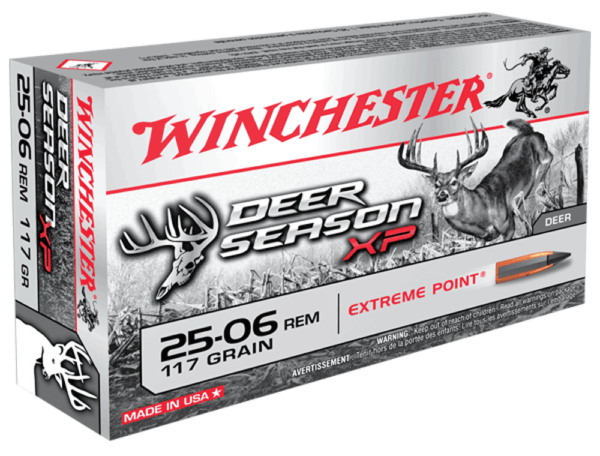 Winchester Ammo X2506DS Deer Season XP 25-06 Rem 117 gr Extreme Point 20rd Box