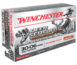 Winchester Ammo X3006DSLF Deer Season XP Copper Impact 30-06 Springfield 150 gr Copper Extreme Point 20rd Box
