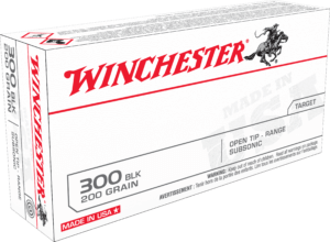 Winchester Ammo USA300BLKX USA 300 Blackout 200 gr 1060 fps Open Tip Range Subsonic 20rd Box
