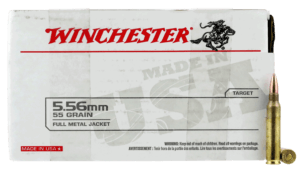 Winchester Ammo USA556L1 USA 5.56 NATO 55 gr Full Metal Jacket (FMJ) 150rd Box (Value Pack)