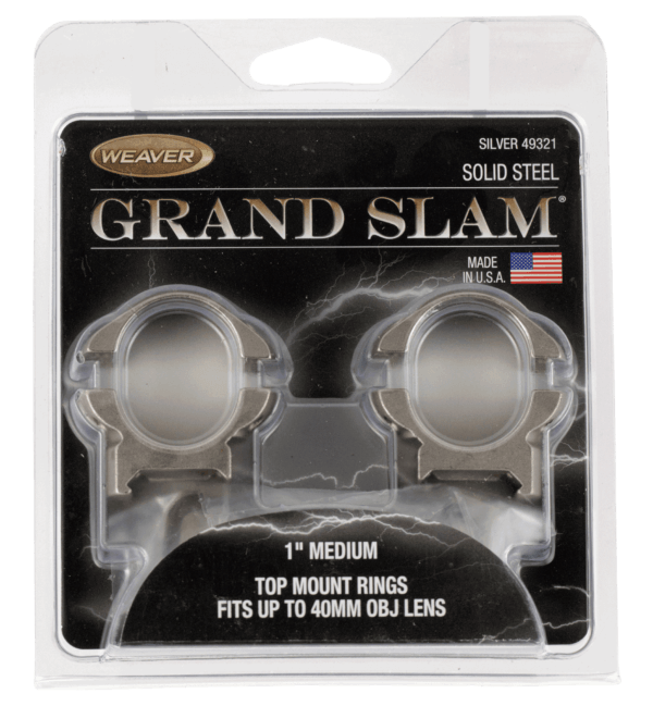 Weaver Mounts 49321 Grand Slam 1″ Medium Silver