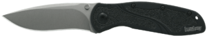 Kershaw 1670S30V Blur 3.40″ Folding Drop Point w/Recurve Plain Stonewashed Powder Coated CPM S30V SS Blade Black Anodized Aluminum Handle Includes Pocket Clip