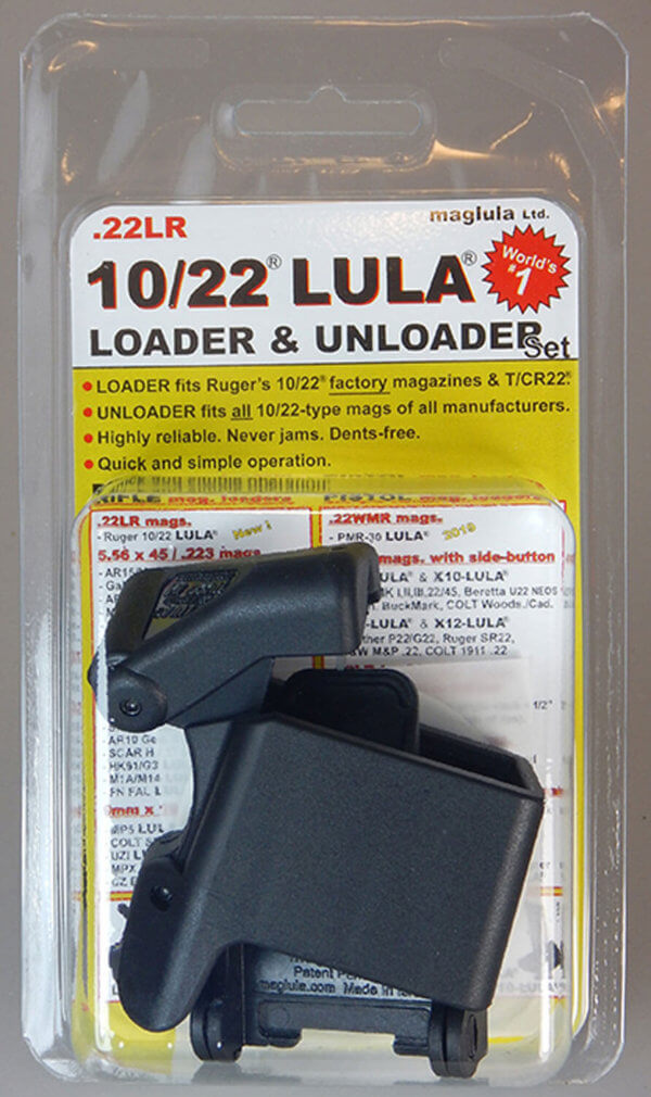 Maglula LU30B LULA Loader & Unloader Made of Polymer with Black Finish for 22 LR Ruger 10/22