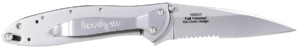 Kershaw 1660PUR Leek 3″ Folding Drop Point Plain Bead Blasted 14C28N Steel Blade Purple Anodized Aluminum Handle Includes Pocket Clip