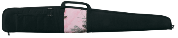 Bulldog BD215 Camo Panel Shotgun Case made of Water-Resistant Nylon with Black Finish & Camo Pink Panel Floatable Design Full Length Zipper & Foam Padding 52″ L