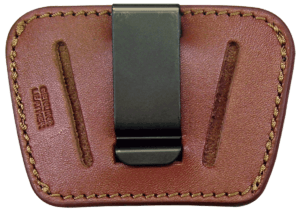 PSP 036BLK Belt Slide IWB/OWB Leather Belt Clip/Slide Fits Small/Med Semi-Auto Ambidextrous