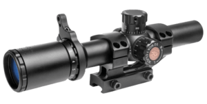 Truglo TG8514BT Tru-Brite 30 1-4x 24mm Obj Wide FOV 30mm Tube Black Finish Duplex Mil-Dot