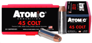 Atomic Ammunition 00444 Pistol Precision Craft 45 Colt (LC) 250 gr Bonded Match Hollow Point 50rd Box
