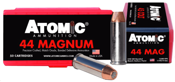 Atomic Ammunition 00440 Pistol Precision Craft 44 Rem Mag 240 gr Bonded Match Hollow Point 50rd Box