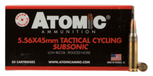 Atomic 00408 Rifle Subsonic 223 Rem 112 gr Soft Point Round Nose (SPRN) 50rd Box
