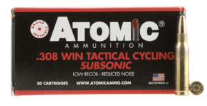 Atomic Ammunition 00472 Rifle Subsonic 308 Win 260 gr Soft Point Round Nose (SPRN) 50rd Box