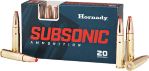 Hornady 80877 Subsonic Hunting 300 Blackout 190 gr Sub-X (SX) 20rd Box