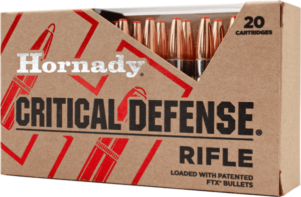Hornady 80270 Critical Defense Personal Defense 223 Rem 55 gr Flex Tip eXpanding (FTX) 20rd Box