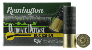 Remington Ammunition 12B008RRHD Ultimate Defense 12 Gauge 2.75″ 8 Pellets 00 Buck Shot 5rd Box