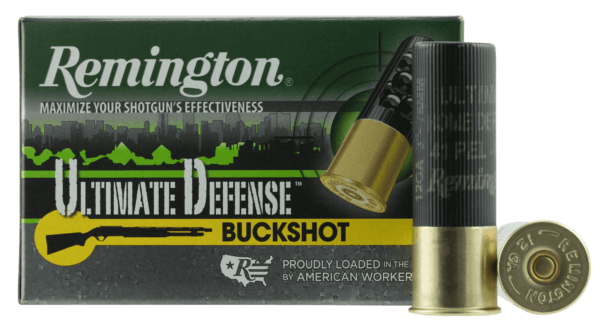 Remington Ammunition 12HB4HD Ultimate Defense 12 Gauge 3″ 41 Pellets 4 Buck Shot 5rd Box