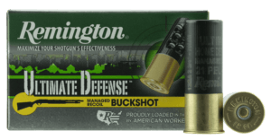 Remington Ammunition 12BRR4HD Ultimate Defense 12 Gauge 2.75″ 21 Pellets 4 Buck Shot 5rd Box