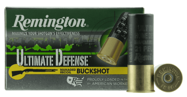 Remington Ammunition 20637 Ultimate Defense Buckshot 12 Gauge 2.75″ 4 Buck Shot 5rd Box