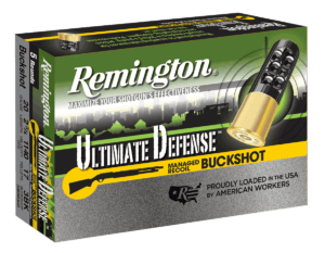 Remington Ammunition 20BRR3HD Ultimate Defense 20 Gauge 2.75″ 17 Pellets 3 Buck Shot 5rd Box