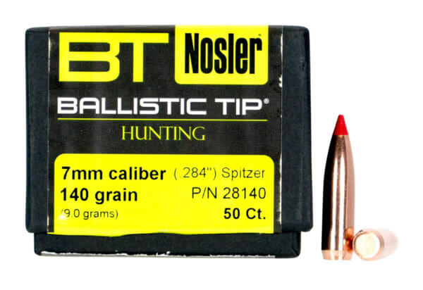 Nosler 28140 Ballistic Tip Hunting 7mm .284 140 GR Spitzer 50 Box