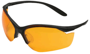 Howard Leight R01537 Vapor II Shooting/Sporting Glasses Black Frame/Orange Lens