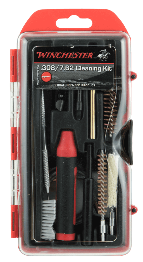 DAC 17LR Winchester Cleaning Kit 17 Cal Rifle/12 Pieces Black/Red