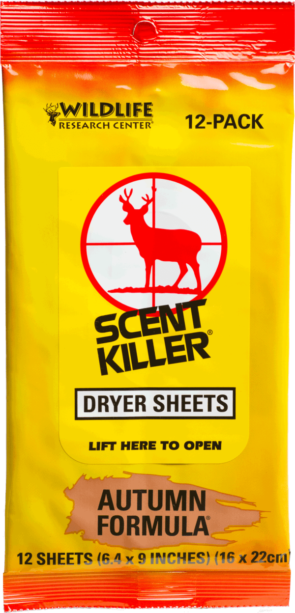 Wildlife Research 580 Scent Killer Dryer Sheets Odor Eliminator Autumn Scent