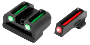 TruGlo TG131XT TFO  Black | Green Tritium & Fiber Optic Front Sight Green Tritium & Fiber Optic Rear Sight